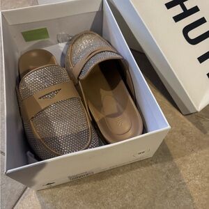 SCHUTZ Tan Slip-on Loafers